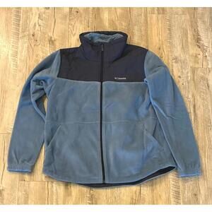 New Women's Columbia Sportswear Company Fleece Jacket Blue Size L